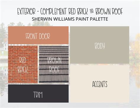 Exterior paint colors for red brick and brown roof exterior paint color ...