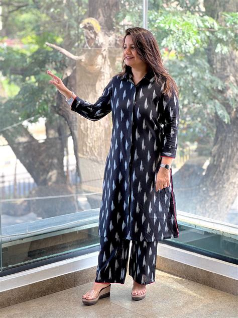 Black Ikkat Co Ord Set for Women Online in India – Pastels Boutique ...
