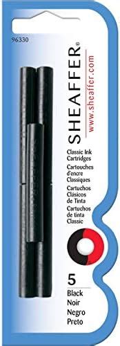 Sheaffer SR/96330 Skrip Ink Cartridge - Black (Packs of 5) : Amazon.in ...