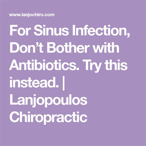 what natural remedies for sinus infection