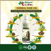 Herbal Hair Oil in Nature & Crafts