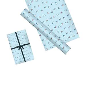 Party Utsav Doraemon On Blue Color Wrapping Paper Set Including 10 ...