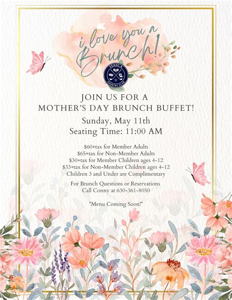 SOLD OUT! I Love You a Brunch! Mothers Day Brunch Buffet at Itasca ...