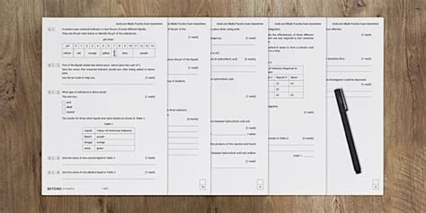KS3 Acids and Alkalis Foundation Exam Practice Questions