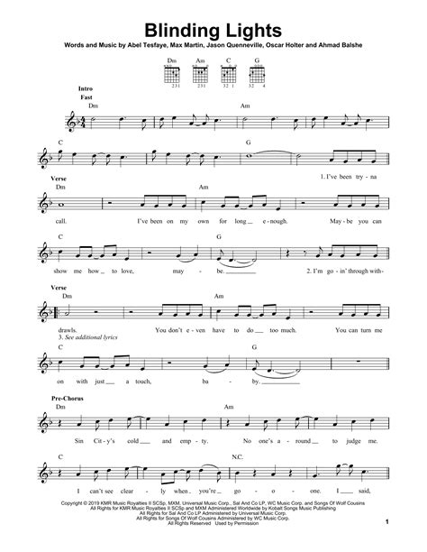 Blinding Lights by The Weeknd - Easy Guitar - Guitar Instructor