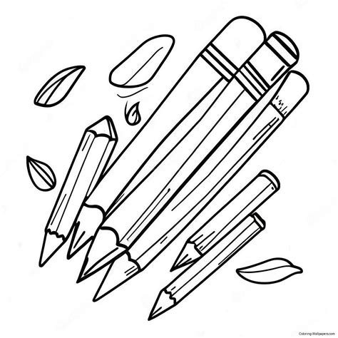 Pencil Coloring Page For Kids (30404-24040)