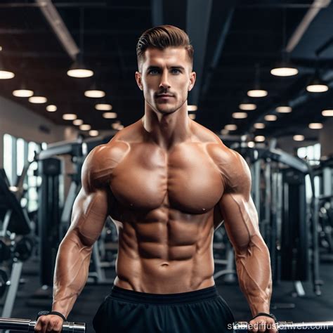 Handsome Man's High Definition Workout | Stable Diffusion Online