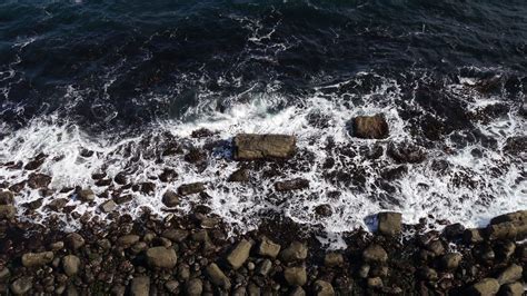 Download wallpaper 1920x1080 stones, pebbles, coast, sea, foam full hd ...