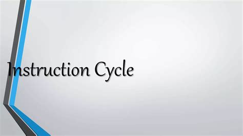 Image result for Instruction Cycle Explained