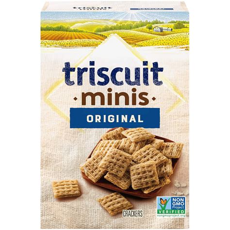 Amazon.com: Triscuit Minis Original Whole Grain Wheat Crackers, 8 Oz