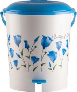 KUBER INDUSTRIES Floral Print Plastic Pedal Dustbin, Waste Bin With ...