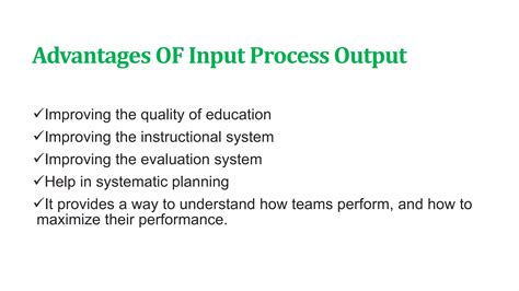 Image result for Input Process Output Teaching Strategies