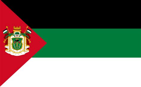 Kingdom of hejaz Flag but with It Coats of Arms : r/vexillology