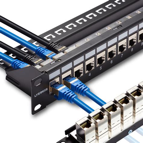 24 Port Rj45 Patch Panel Cat6 Stp Feed Through Coupler | Desertcart INDIA