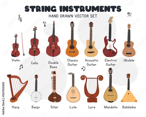 Image result for String Instruments Drawing