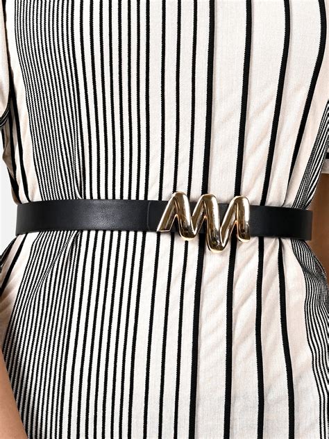 Waved Buckle Thin Belt – KAZO