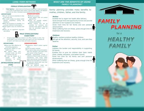SOLUTION: Family planning brochure - Studypool