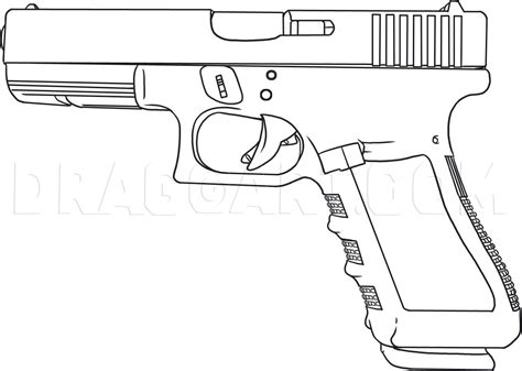 How To Draw A Gun, Drawing, Step by Step, by Dawn - DragoArt