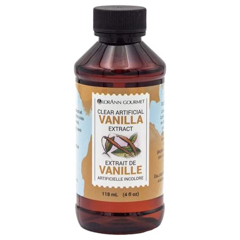 LorAnn Clear Vanilla Extract Artificial 4 oz. - All For Baking