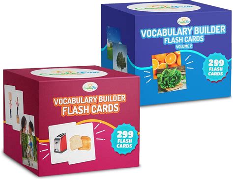 CreateFun 599 Vocabulary Builder Flash Cards Bundle Vol 1 & 2, India | Ubuy