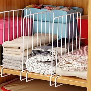 MosQuick® Set of 2 Big Size Closet Shelf Organiser,Shelf Dividers for ...