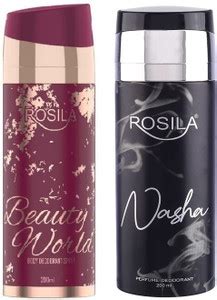 Rosilla Beauty World & Nasa Deodorant Body Spray 200ml Pack of 2 Body ...