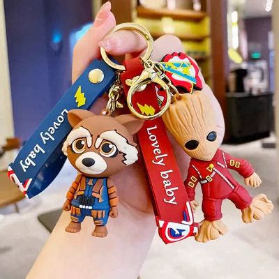 Guardian Of The Galaxy Keychain-Groot & Rocket Keychain – Merakii Mee