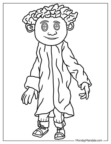 20 Coraline Coloring Pages (Free PDF Printables) | Cartoon coloring ...