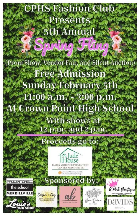 Crown Point Fashion Club 5th Annual Vendor Fair 2022, Crown Point High ...