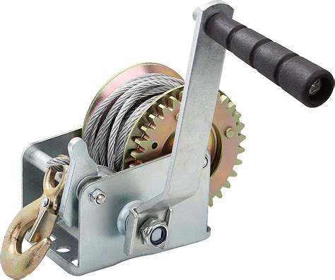 Buy Crank Winch Boat Trailer Winch 800lbs Capacity Heavy Duty Hand ...
