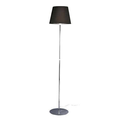 Aluminor Store floor lamp, chrome/black | Lights.co.uk