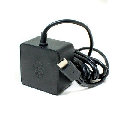 Official USB type-C 15.3W Power Supply For Raspberry Pi 4-Black - TEKTOWN