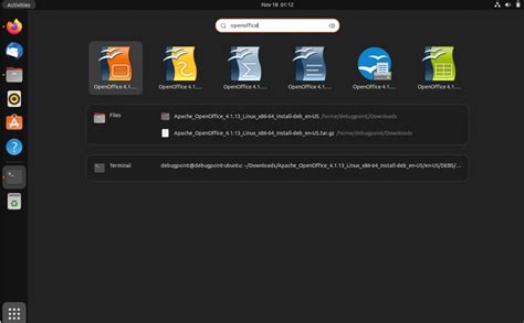 Image result for OpenOffice Ubuntu Install