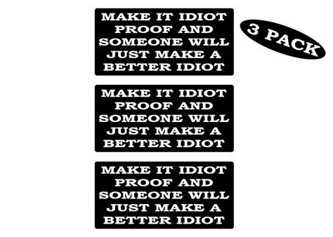 Rogue River Tactical 3 Pack Idiot Proof Funny Work Hard Hat Biker ...