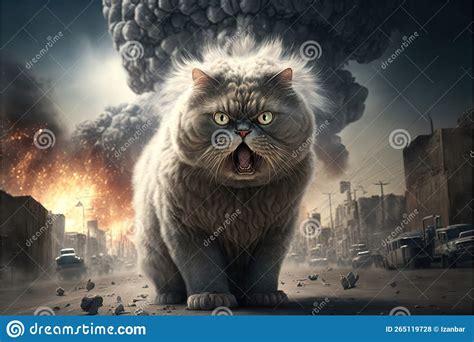 Evil Cats Dominating the World Illustration Generative Ai Stock ...