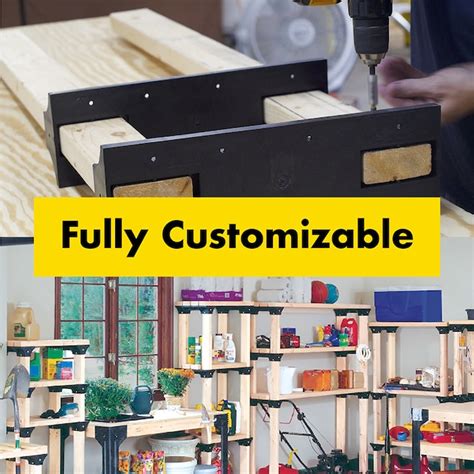 2x4basics Black Polyresin Shelving brackets in the DIY Project Brackets ...