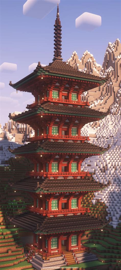 My pagoda build, heavily inspired by Shitennouji temple in Osaka. : r ...