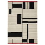 RASTPLATS rug, flatwoven, handmade beige/black, 170x240 cm (5'7"x7'10 ...