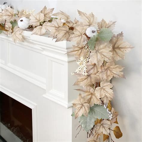 Amazon.com: Fall Decor - Fall Garland - 6Ft Autumn Maples Leaf Pumpkin ...