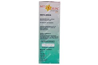 Mis D Sun Spf 50 Lotion 50 Ml - Uses, Side Effects, Dosage, Price ...