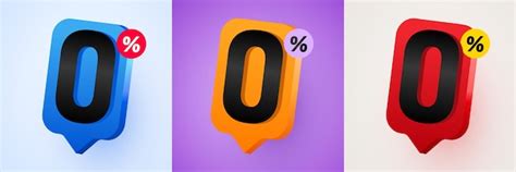 Percent zero percent commissions | Premium Vector