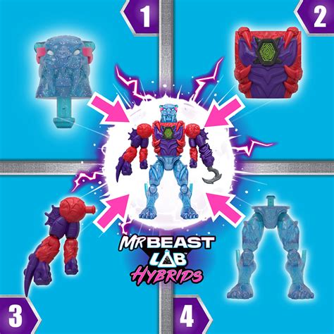MrBeast Lab Hybrids Mix and Match Figure 2 Pack (Styles Vary) | The ...