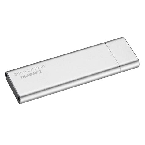 Portable 2TB External SSD Solid State Drive Typc C USB3.1 Compact Silv ...