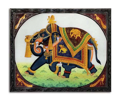 Tamatina Rajasthani Canvas Painting|Rajasthani Royal Elephant |Size ...