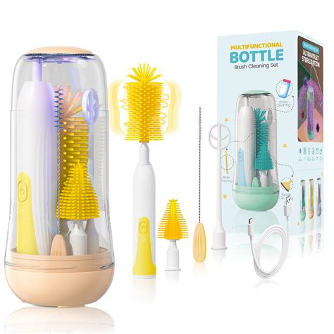 Amazon.com: IvyWind Electric Travel Baby Bottle Brush Set with Storage ...