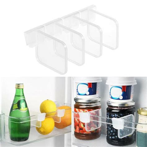 LVZGR Refrigerator Internal Drawer Shelf Divider Clip Expandable Fridge ...