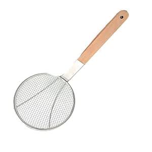 Faas Heavy Duty Stainless Steel Deep Fry Strainer Ladle with Wooden ...