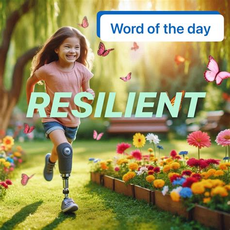 Word of the Day: Resilient (adjective) Meaning: Able to recover quickly ...