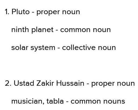 Q1. Underline the noun and tell the type of it in the given sentences ...
