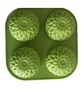 MoldBerry Silicone Soap Mold | 4 Cavity Sunflower Shape Soap Mould ...